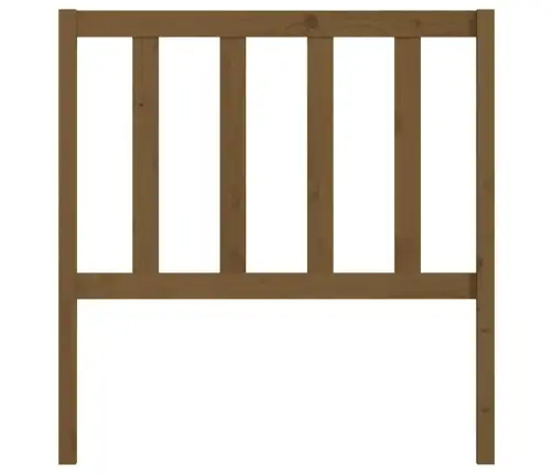 Gultas Galvgalis, Medus Brūns, 81X4X100 Cm, Priedes Masīvkoks Vidaxl
