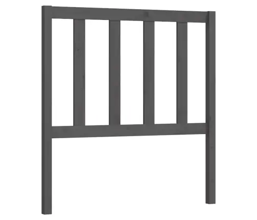 Gultas Galvgalis, Pelēks, 96X4X100 Cm, Priedes Masīvkoks Vidaxl