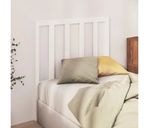 Gultas Galvgalis, Balts, 106X4X100 Cm, Priedes Masīvkoks Vidaxl