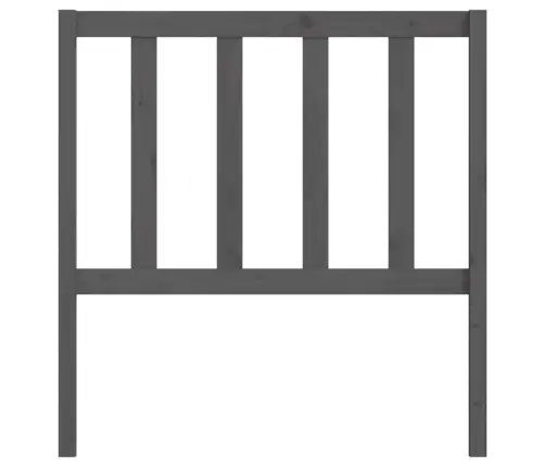 Lovos Galvūgalis, Pilkas, 106X4X100cm Pušies Medienos Masyvas