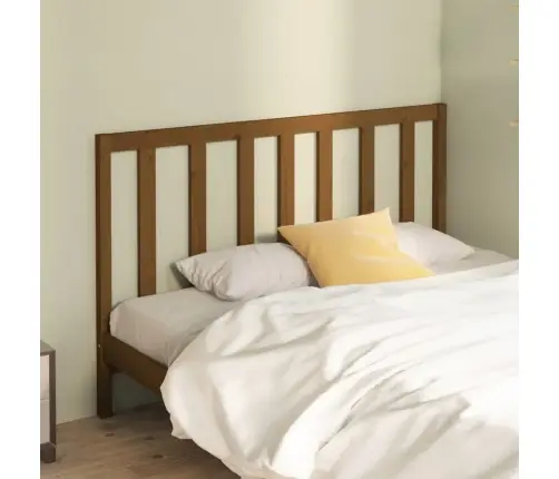 Lovos Galvūgalis, Medaus Rudas, 126X4X100cm Pušies Masyvas