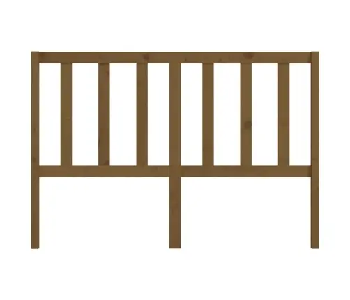 Gultas Galvgalis, Medus Brūns, 146X4X100 Cm, Priedes Masīvkoks Vidaxl