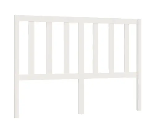 Gultas Galvgalis, Balts, 156X4X100 Cm, Priedes Masīvkoks Vidaxl