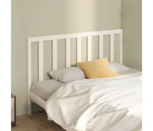 Gultas Galvgalis, Balts, 166X4X100 Cm, Priedes Masīvkoks Vidaxl