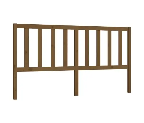 Gultas Galvgalis, Medus Brūns, 206X4X100 Cm, Priedes Masīvkoks Vidaxl