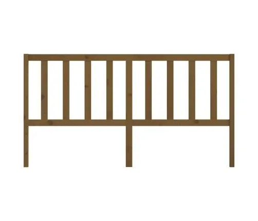 Gultas Galvgalis, Medus Brūns, 206X4X100 Cm, Priedes Masīvkoks Vidaxl