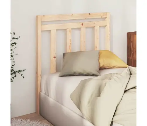 Lovos Galvūgalis, 106X4X100cm Pušies Medienos Masyvas