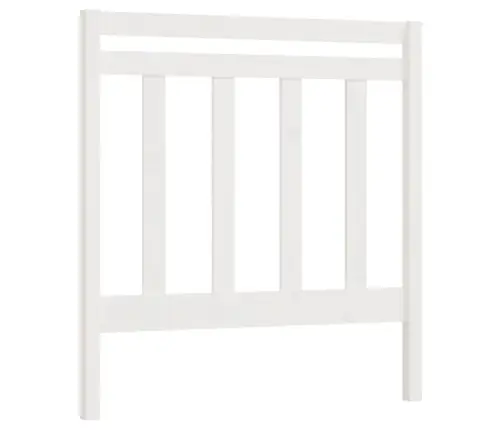 Gultas Galvgalis, Balts, 106X4X100 Cm, Priedes Masīvkoks Vidaxl