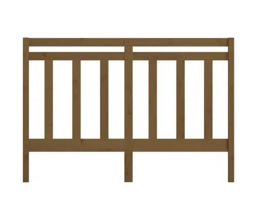 Gultas Galvgalis, Medus Brūns, 126X4X100 Cm, Priedes Masīvkoks Vidaxl