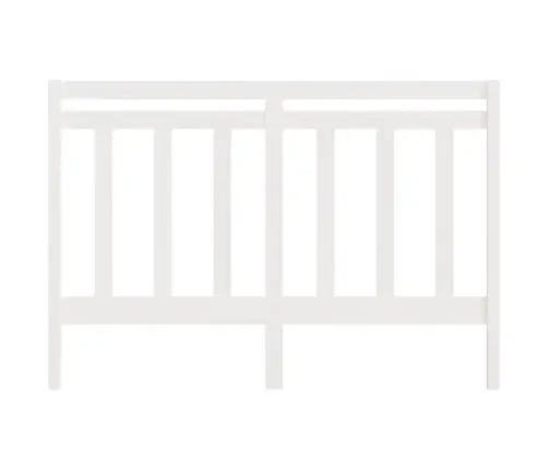 Gultas Galvgalis, Balts, 141X4X100 Cm, Priedes Masīvkoks Vidaxl