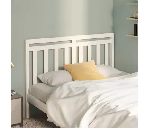 Gultas Galvgalis, Balts, 141X4X100 Cm, Priedes Masīvkoks Vidaxl