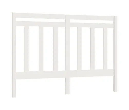 Gultas Galvgalis, Balts, 156X4X100 Cm, Priedes Masīvkoks Vidaxl