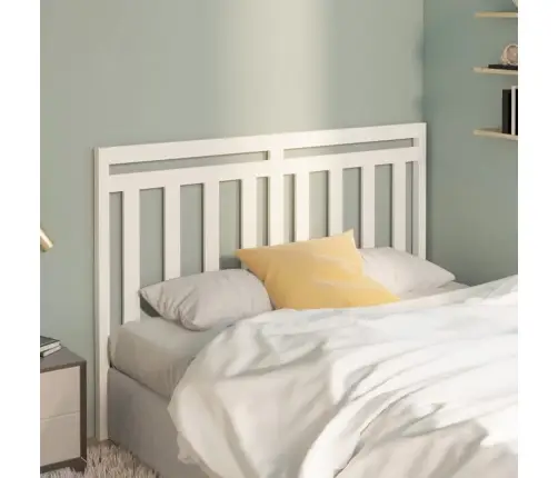 Gultas Galvgalis, Balts, 156X4X100 Cm, Priedes Masīvkoks Vidaxl