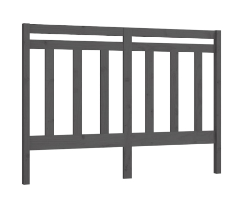 Lovos Galvūgalis, Pilkas, 156X4X100cm Pušies Medienos Masyvas