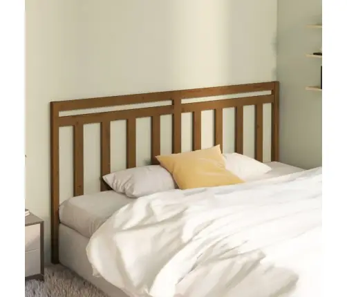 Gultas Galvgalis, Medus Brūns, 206X4X100 Cm, Priedes Masīvkoks Vidaxl