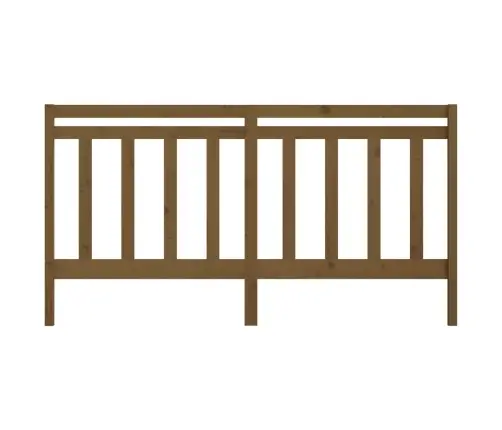 Gultas Galvgalis, Medus Brūns, 206X4X100 Cm, Priedes Masīvkoks Vidaxl