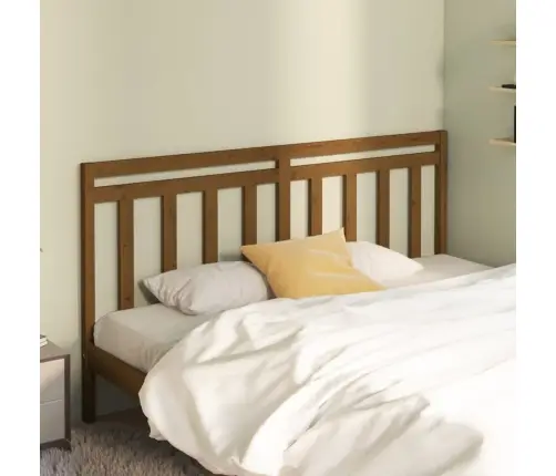 Gultas Galvgalis, Medus Brūns, 206X4X100 Cm, Priedes Masīvkoks Vidaxl