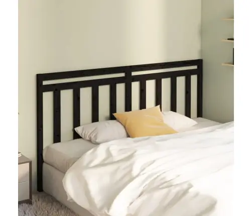 Gultas Galvgalis, Melns, 206X4X100 Cm, Priedes Masīvkoks Vidaxl