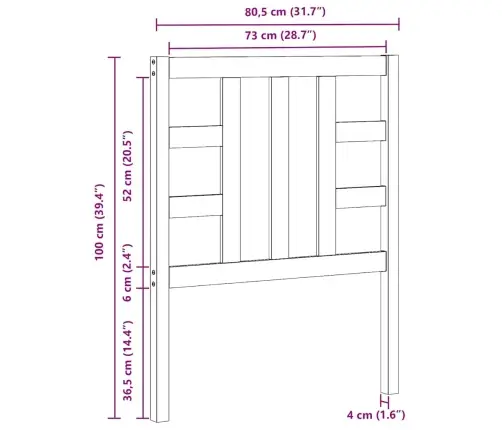 Voodipeats, Must, 81 X 4 X 100 cm Männipuit