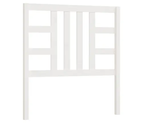 Gultas Galvgalis, Balts, 106X4X100 Cm, Priedes Masīvkoks Vidaxl