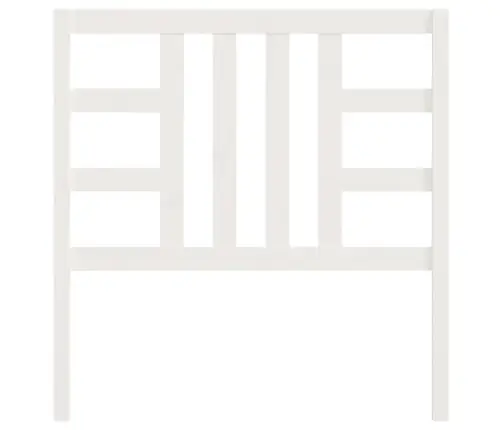 Gultas Galvgalis, Balts, 106X4X100 Cm, Priedes Masīvkoks Vidaxl