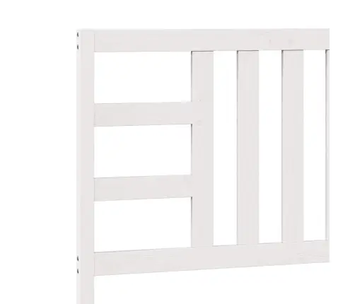 Gultas Galvgalis, Balts, 106X4X100 Cm, Priedes Masīvkoks Vidaxl