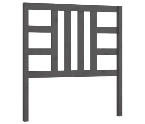 Gultas Galvgalis, Pelēks, 106X4X100 Cm, Priedes Masīvkoks Vidaxl