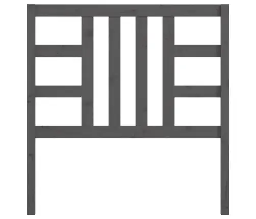 Gultas Galvgalis, Pelēks, 106X4X100 Cm, Priedes Masīvkoks Vidaxl