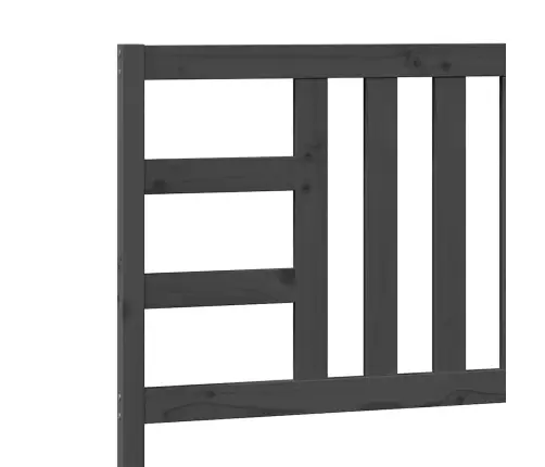 Gultas Galvgalis, Pelēks, 106X4X100 Cm, Priedes Masīvkoks Vidaxl