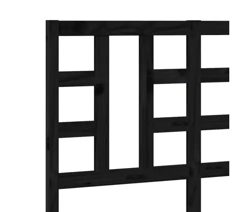 Voodipeats, Must 126X4X100 Cm Männipuit