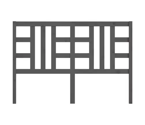 Gultas Galvgalis, Pelēks, 146X4X100 Cm, Priedes Masīvkoks Vidaxl