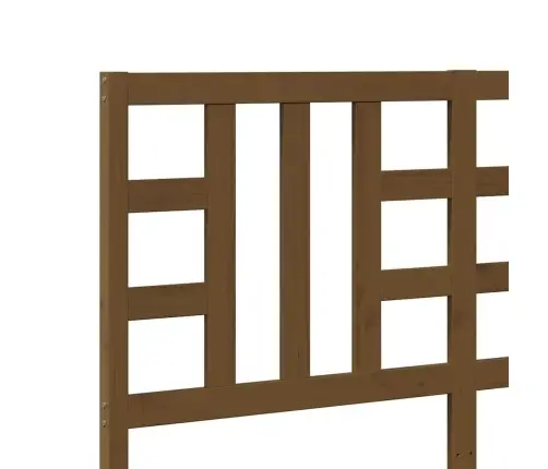 Gultas Galvgalis, Medus Brūns, 146X4X100 Cm, Priedes Masīvkoks Vidaxl