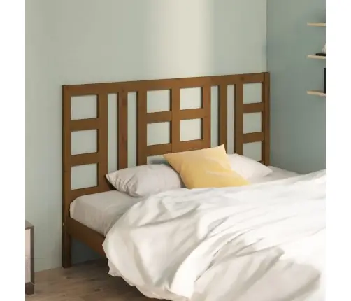 Gultas Galvgalis, Medus Brūns, 146X4X100 Cm, Priedes Masīvkoks Vidaxl
