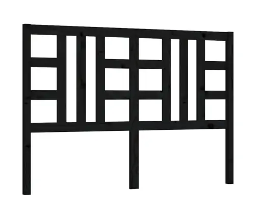 Gultas Galvgalis, Melns, 146X4X100 Cm, Priedes Masīvkoks Vidaxl