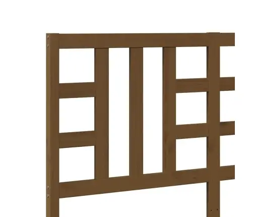 Gultas Galvgalis, Medus Brūns, 156X4X100 Cm, Priedes Masīvkoks Vidaxl