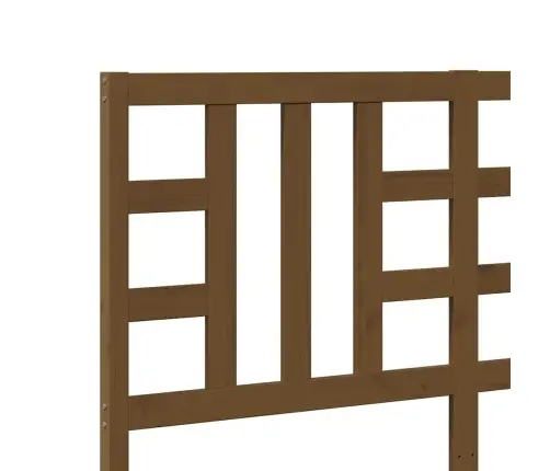 Gultas Galvgalis, Medus Brūns, 166X4X100 Cm, Priedes Masīvkoks Vidaxl