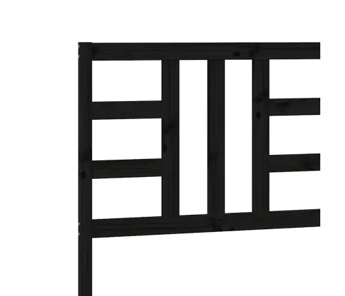 Gultas Galvgalis, Melns, 186X4X100 Cm, Priedes Masīvkoks Vidaxl