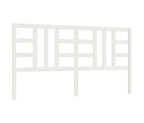 Gultas Galvgalis, Balts, 206X4X100 Cm, Priedes Masīvkoks Vidaxl