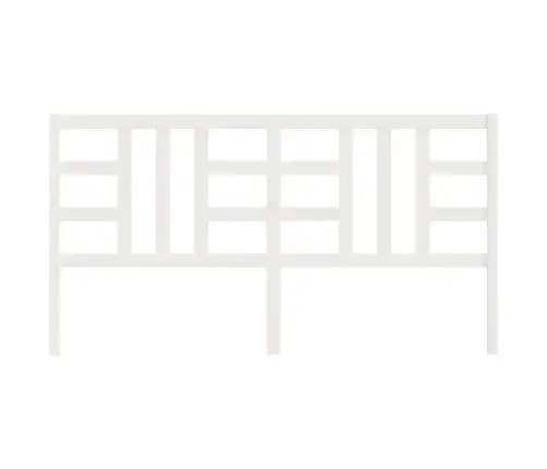 Gultas Galvgalis, Balts, 206X4X100 Cm, Priedes Masīvkoks Vidaxl