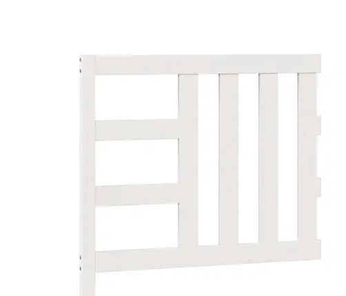 Gultas Galvgalis, Balts, 206X4X100 Cm, Priedes Masīvkoks Vidaxl