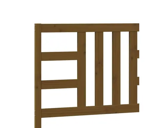 Gultas Galvgalis, Medus Brūns, 206X4X100 Cm, Priedes Masīvkoks Vidaxl