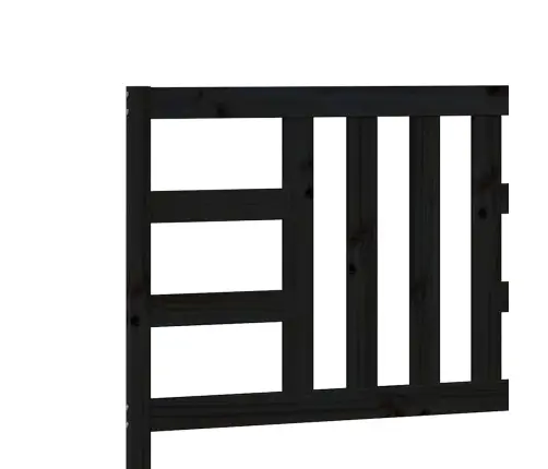 Gultas Galvgalis, Melns, 206X4X100 Cm, Priedes Masīvkoks Vidaxl