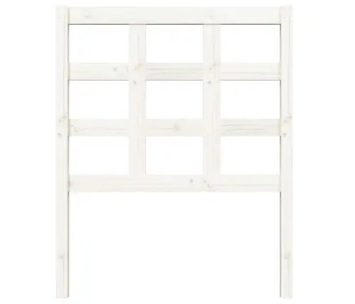 Gultas Galvgalis, Balts, 80,5X4X100 Cm, Priedes Masīvkoks Vidaxl