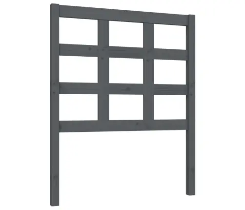 Lovos Galvūgalis, Pilkas, 80,5X4X100cm Pušies Medienos Masyvas