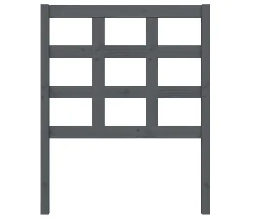 Lovos Galvūgalis, Pilkas, 80,5X4X100cm Pušies Medienos Masyvas