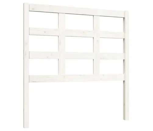 Lovos Galvūgalis, Baltas, 95,5X4X100cm Pušies Medienos Masyvas