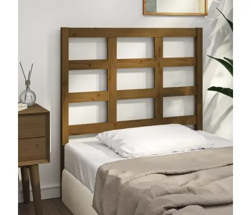 Gultas Galvgalis, Medus Brūns, 95,5X4X100 Cm, Priedes Masīvkoks Vidaxl