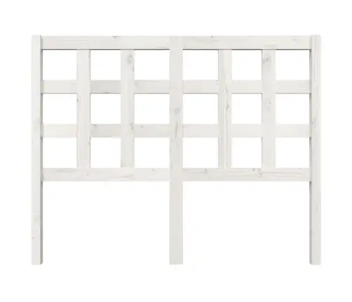 Gultas Galvgalis, Balts, 125,5X4X100 Cm, Priedes Masīvkoks Vidaxl