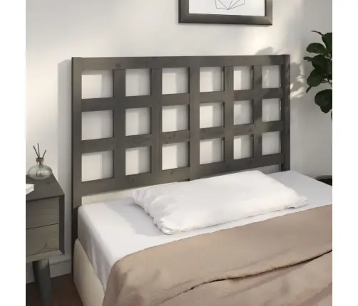 Lovos Galvūgalis, Pilkas, 125,5X4X100cm Pušies Masyvas