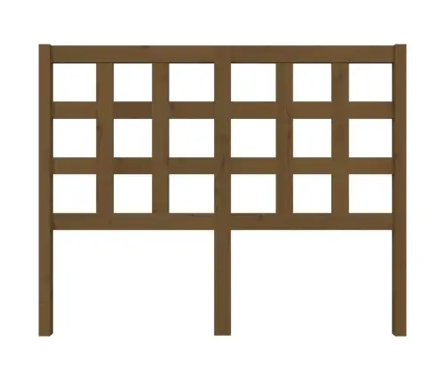 Gultas Galvgalis, Medus Brūns, 125,5X4X100Cm, Priedes Masīvkoks Vidaxl